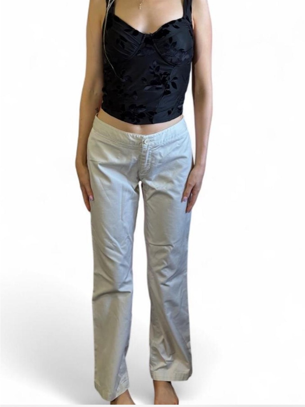 Vintage light beige Y2K Gap cotton khakis pants size 2 
100 percent cotton pants